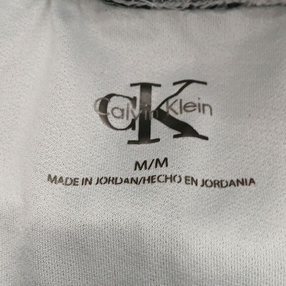 Calvin Klein Black Gray abstract lined athletic shorts Sz M EUC - Picture 4 of 5